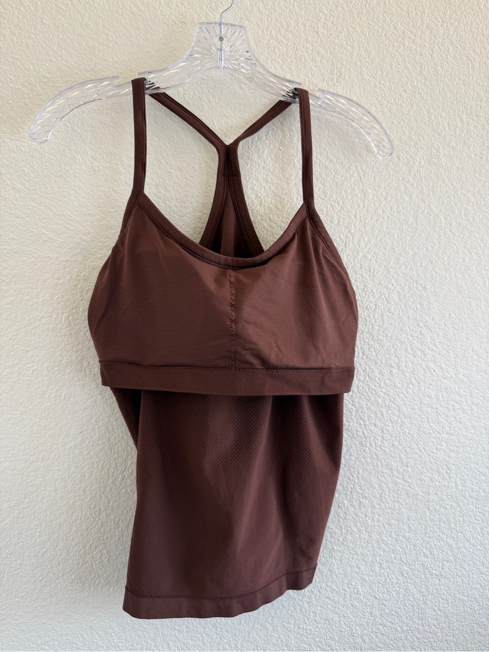 Brown Racerback Workout Tank Top - Picture 6 of 10